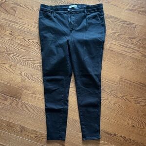 Madewell 10” high rise black skinny jeans